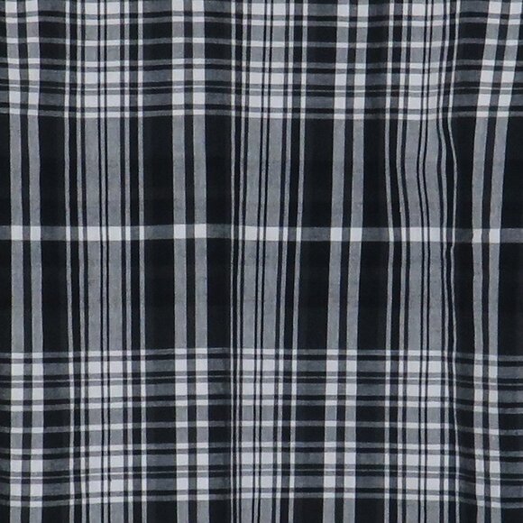 Sun + Stone* Men's Long Sleeve Snap Down Curved Hem Plaid Dress Shirt~ Medium - Picture 10 of 10